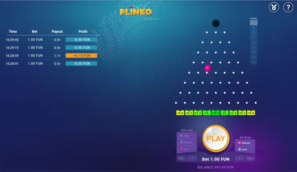 Plinko Demo online spielen