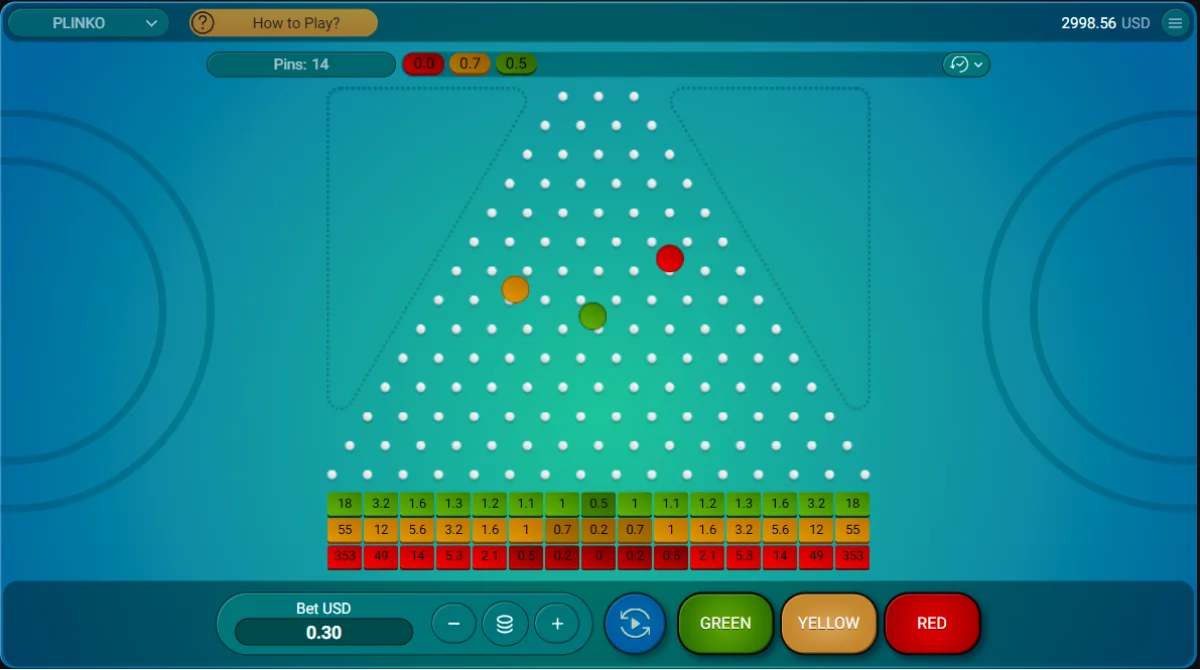 Juego Bitcoin Plinko