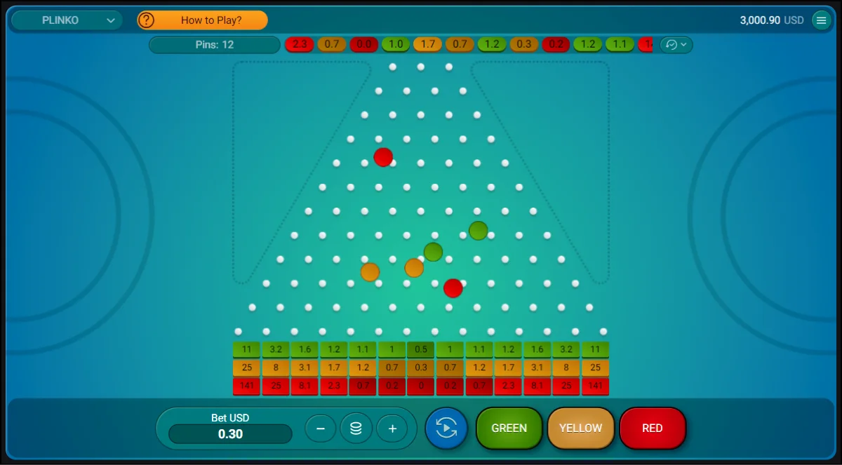 So spielen Sie die Plinko Demo